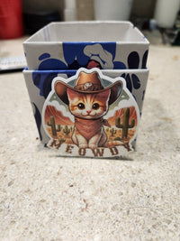 Thumbnail for Meowdy Cowboy Cat Western Sticker - Sticker - Charm and Char