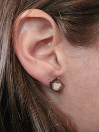 Thumbnail for Monkey Wood Stud Earrings - Animal Fashion Earring - Stud Earring - Charm and Char