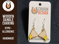Thumbnail for Nacho with Cheese Wood Dangle Earrings - Food Fashion Earring