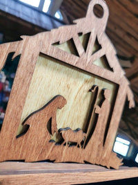 Thumbnail for Nativity Scene Laser Engraved Christmas Ornament - Ornament - Charm and Char