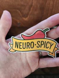 Thumbnail for Neuro Spicy Sticker – Funny Neurodivergent Vinyl Decal - Sticker - Charm and Char