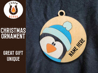 Thumbnail for Hand Painted Personalized Laser-Engraved Christmas Ornament