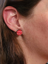 Thumbnail for Planet Wood Stud Earrings - Astronomy Fashion Earring - Stud Earring - Charm and Char