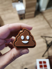 Thumbnail for Poop Clicker Fidget Toy – STL & 3MF Files (Single & Multi - Color) - 3D Model - Charm and Char