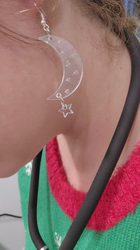 Moon & Star Shimmer Earrings