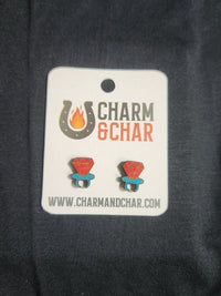 Thumbnail for Ring Pop Wood Stud Earrings - Candy Fashion Earring - Stud Earring - Charm and Char
