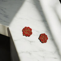 Thumbnail for Rose Bloom Stud Earrings - Stud Earring - Charm and Char