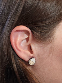 Thumbnail for Sheep Wood Stud Earrings - Animal Fashion Earring - Stud Earring - Charm and Char