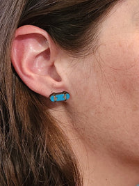 Thumbnail for Skateboard Wood Stud Earrings - Sports Fashion Earring - Stud Earring - Charm and Char