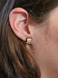Thumbnail for Smores Wood Stud Earrings - Outdoors Fashion Earring - Stud Earring - Charm and Char