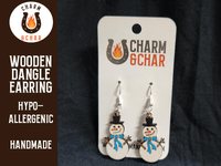 Thumbnail for Snowman Dangle Earring - Christmas Fashion Earring - Dangle Earring - Charm and Char