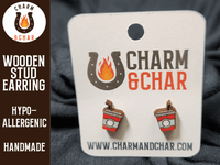 Thumbnail for Soda Wood Stud Earrings - Fast Food Fashion Earring - Stud Earring - Charm and Char