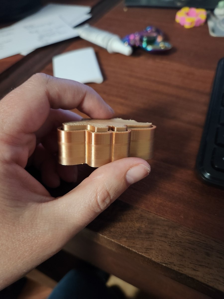 Stegosaurus Clicker Fidget Toy – STL File (Single Color) - 3D Model - Charm and Char