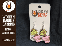 Thumbnail for Succulent Dangle Earring - Plant Lover Fashion Earring - Dangle Earring - Charm and Char