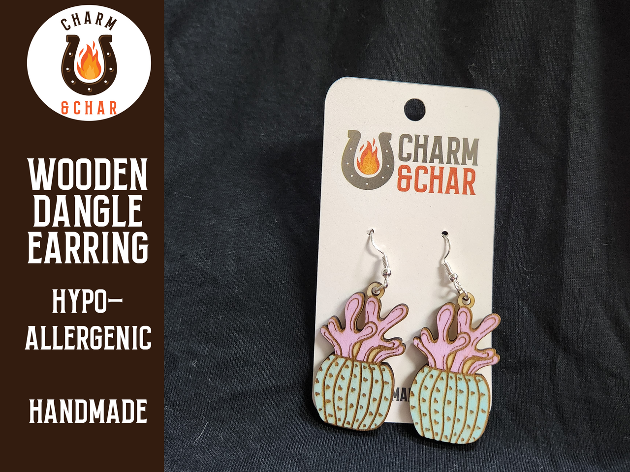 Succulent Dangle Earring - Plant Lover Fashion Earring