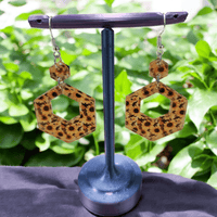 Thumbnail for Sunflower Acrylic Dangle Earrings - Hand Designed Floral Delight - Dangle Earring - Charm and Char