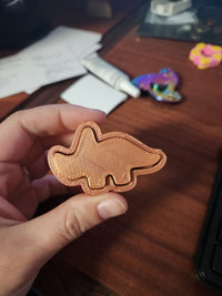 Thumbnail for Triceratops Clicker Fidget Toy – STL File (Single Color) - 3D Model - Charm and Char