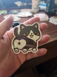Thumbnail for Tuxedo Cat Booty Sticker – Funny Black and White Cat Butt Decal - Sticker - Charm and Char