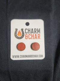 Thumbnail for Yarn Ball Wood Stud Earrings - Lifestyle Fashion Earring - Stud Earring - Charm and Char