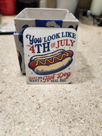 Thumbnail for You Look Like the 4th of July Hot Dog Sticker - Sticker - Charm and Char