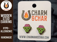 Thumbnail for Zombie Stud Earrings - Halloween Fashion Earring - Stud Earring - Charm and Char